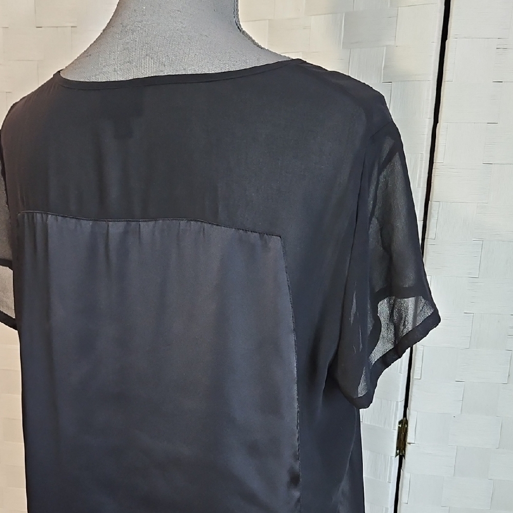 Mossimo Supply Co. Black Satin Blouse - Picture 4 of 5